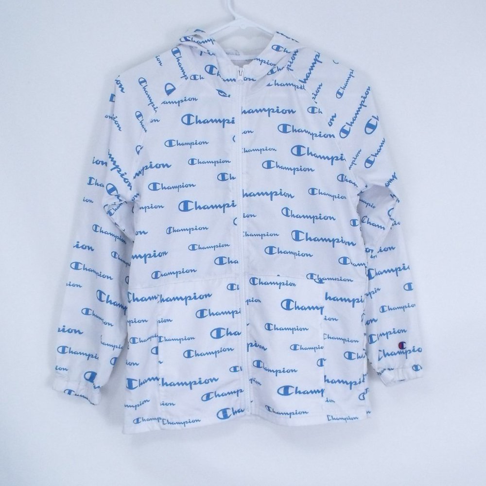 Champion Big Boys All Over Script Jacket M